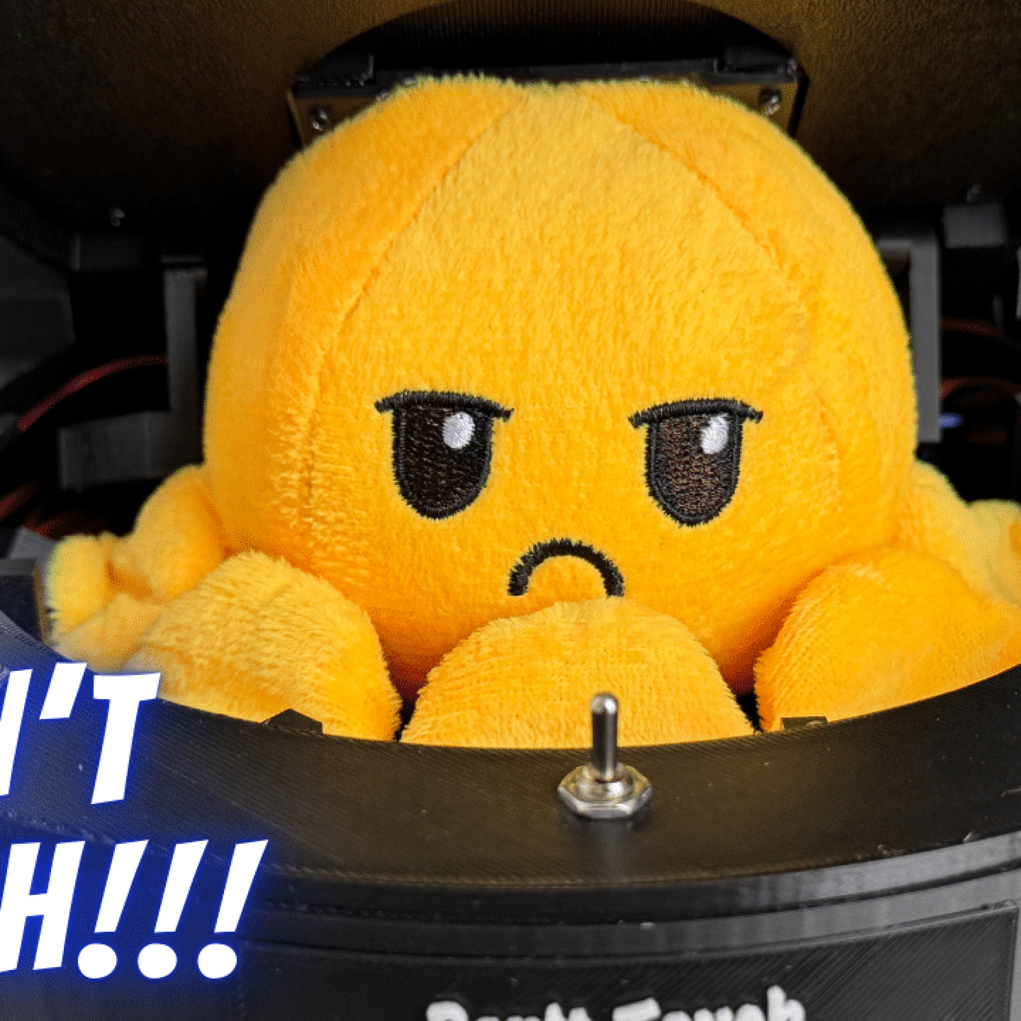 Дизайнерская ручная игрушка DON’T TOUCH!!! OCTOPUS TREASURE GUARDIAN INSIDE!!! BLACK EDITION